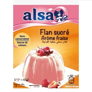 ALSA FLAN FRAISE 45G