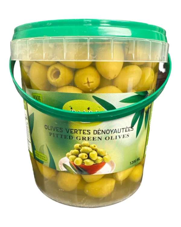 JNAINI OLIVES VERTES DENOYAUTEES 1,2KG